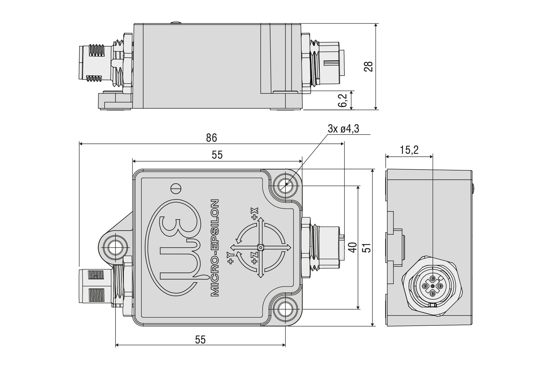 INC5502D-360/90-P-DS-CO Neigungssensor