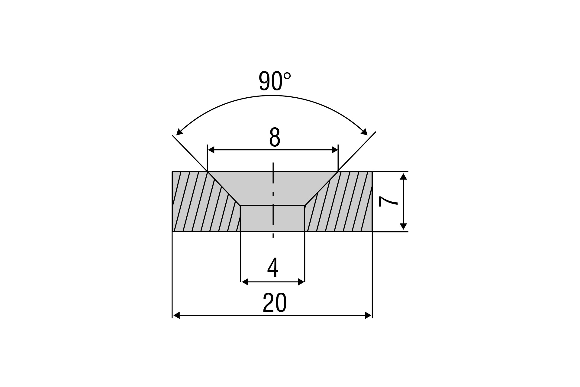 MDS-45 Tillbehörsmagnet för mätområde 55 mm