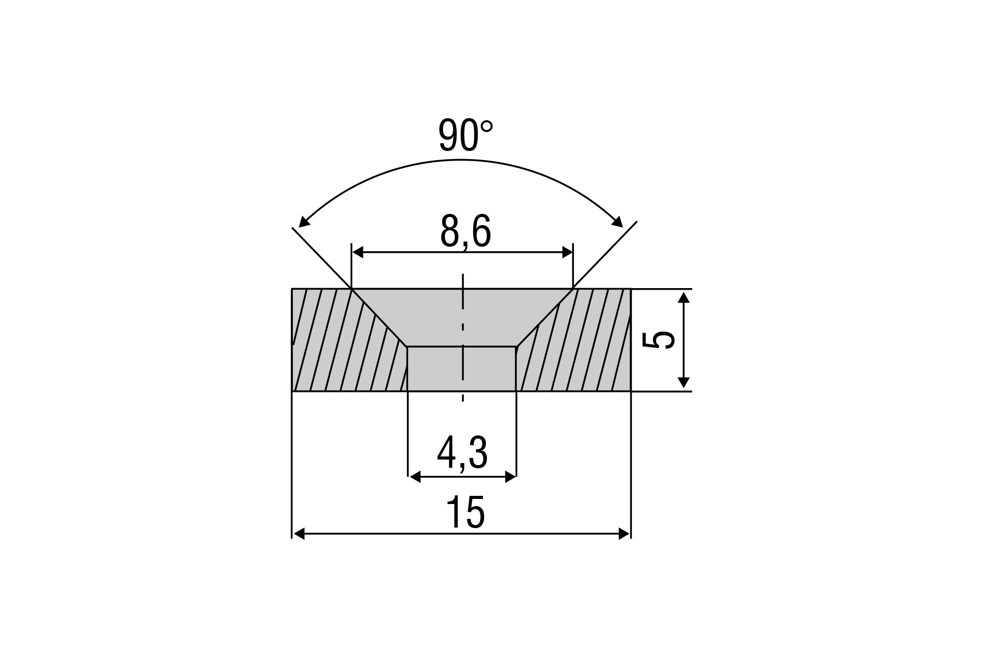 Zubehörmagnet MDS-45 für Messbereich 35 mm