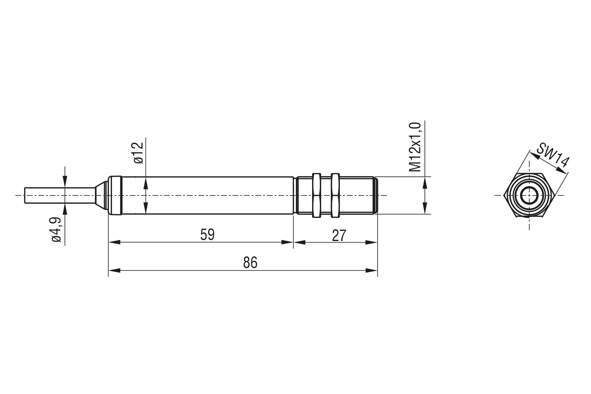 Vollintegriertes Kompaktpyrometer FI-SF15-C1