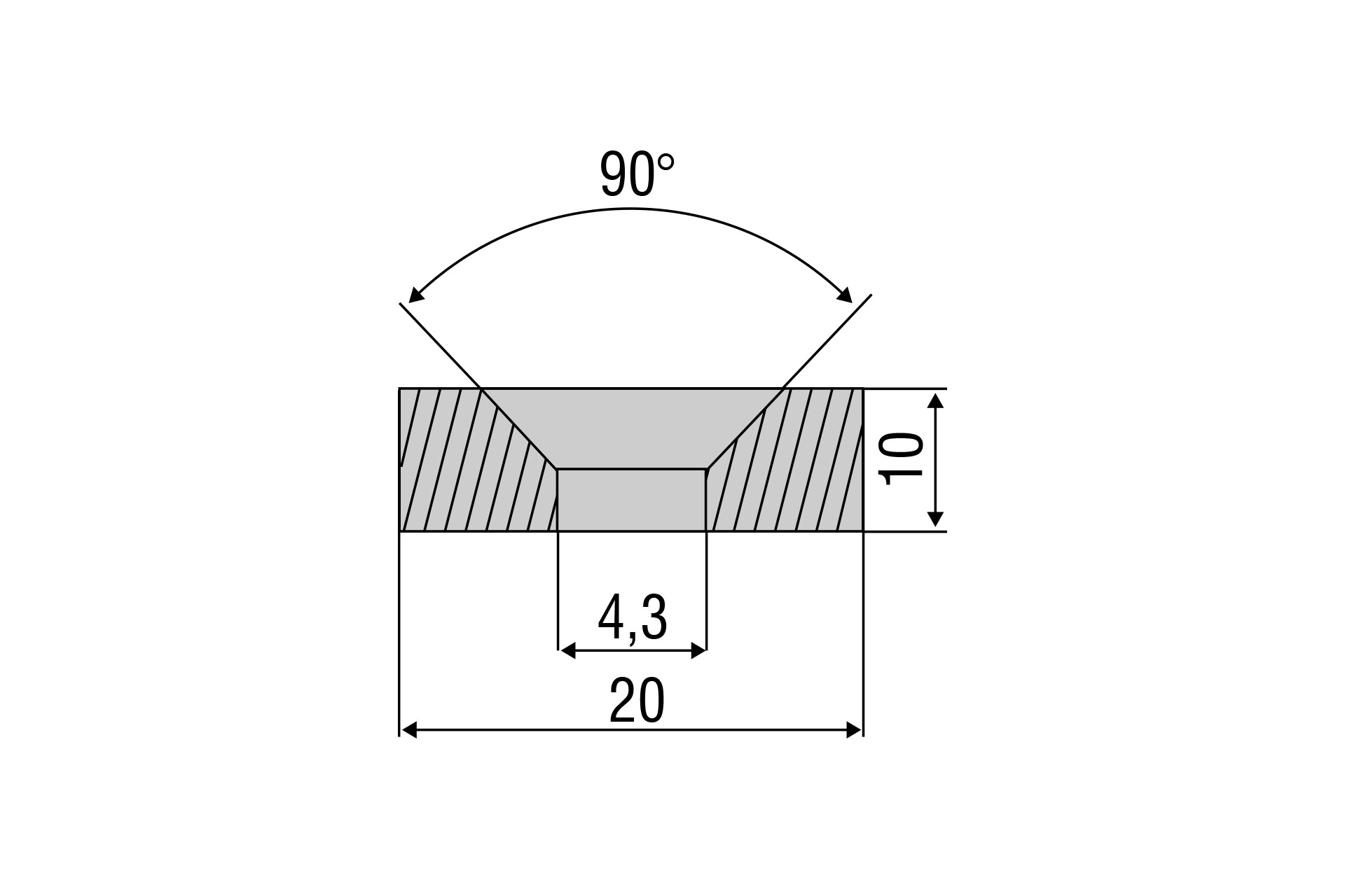 Zubehörmagnet MDS RL21 für Messbereich 30 mm